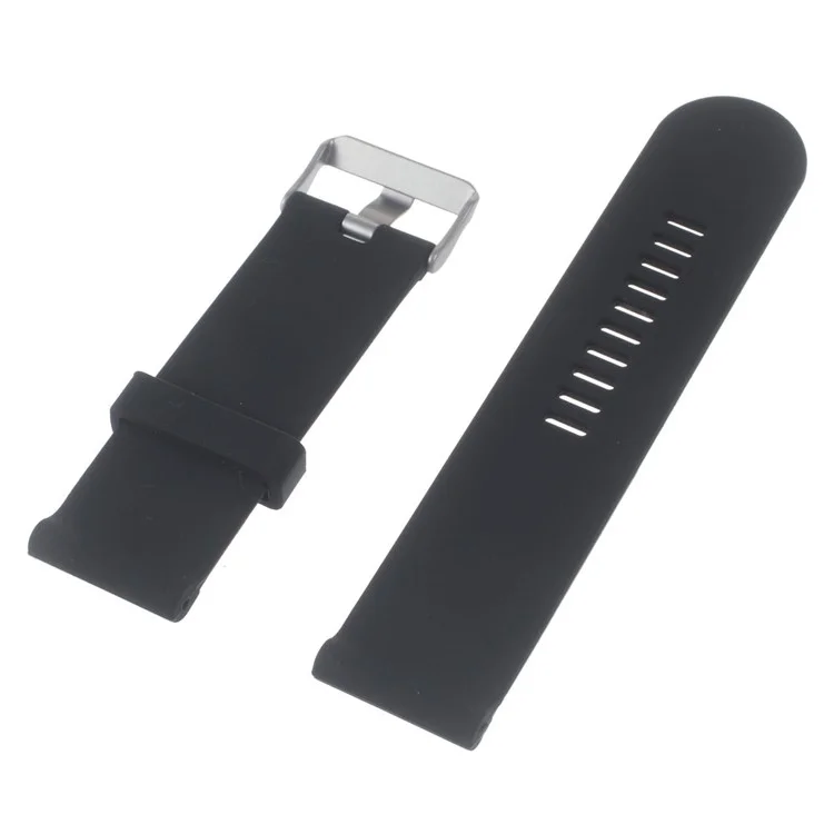 Para Garmin Fenix 3 HR Pulseira de silicone macio + Adaptadores de molas + Ferramentas - Preto