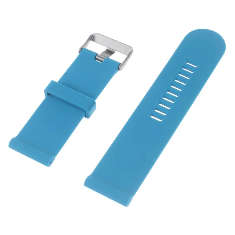 For Garmin Fenix 3 HR Soft Silicone Gel Watchband + Lugs Adapters + Tools - Blue