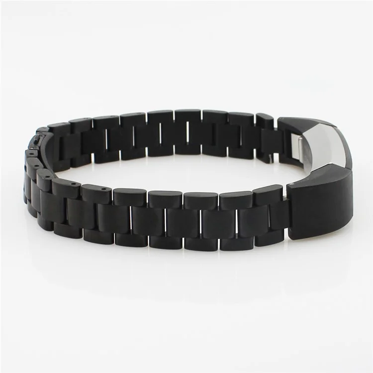 Luxury Sturdy Stainless Steel Wrist Strap Watchband for Fitbit Alta - Black
