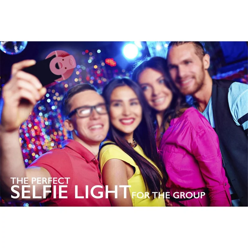 Universal Portable Clip-On 36 LED Dimmable Selfie Light Fill-in Light Pocket Spotlight - White