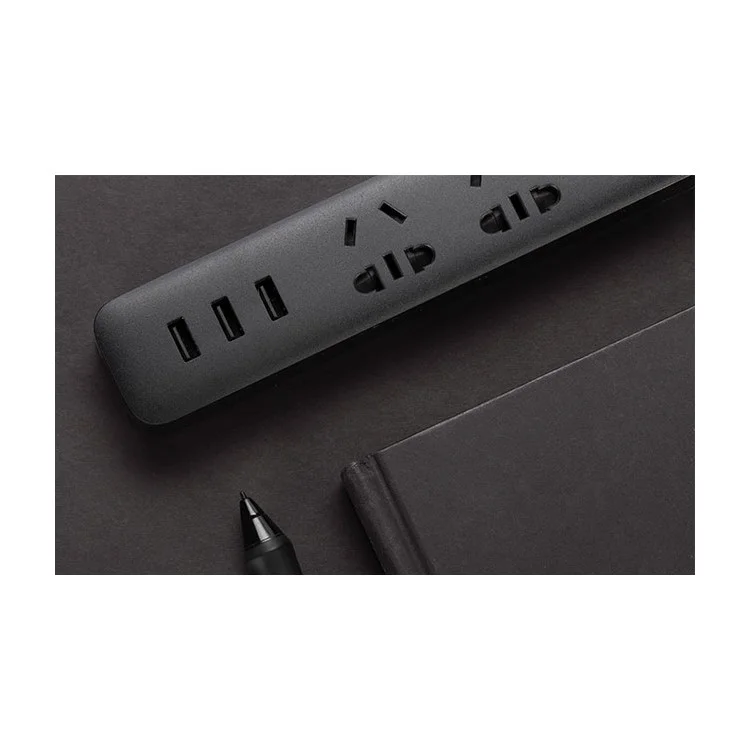 XIAOMI Multi-purpose Smart Power Strip with 3 USB Charging Port - CN Plug / Black