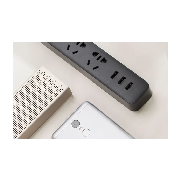 XIAOMI Multi-purpose Smart Power Strip with 3 USB Charging Port - CN Plug / Black