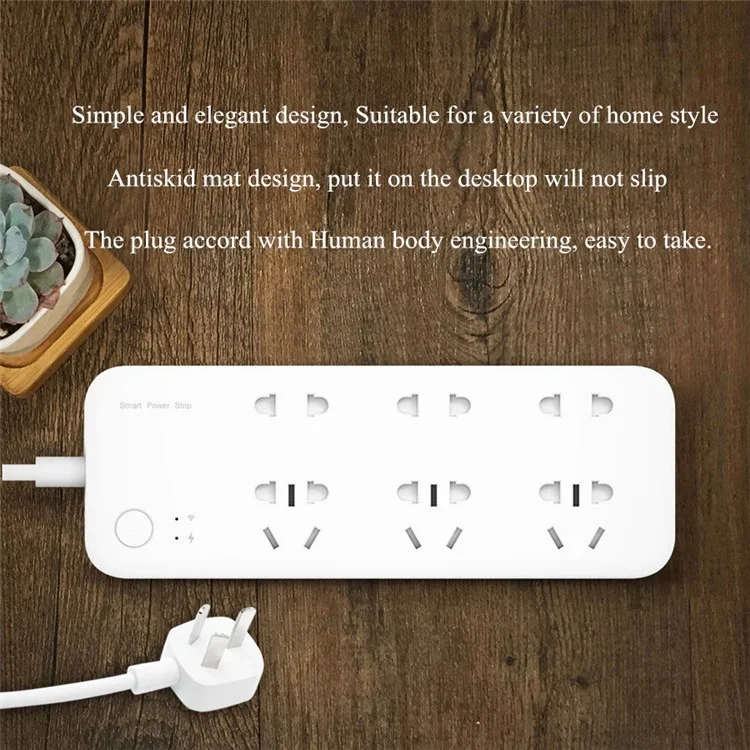 XIAOMI 6 Outlets Wifi Remote Control Outlet Power Strip