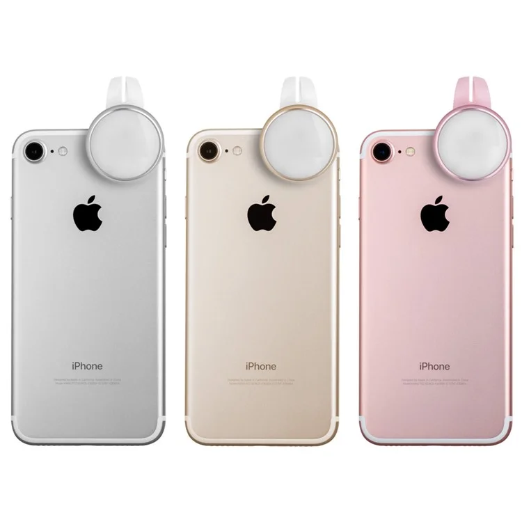 MOMAX X-Light Mini Clip-on Selfie LED Fill Light for iPhone iPad Samsung - Silver Color