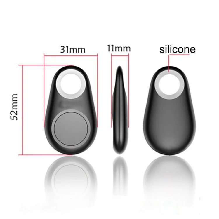 Mini Bluetooth 4.0 Two-way Anti-perdido Alarme Smart Tracker Support Photo Taking - Preto