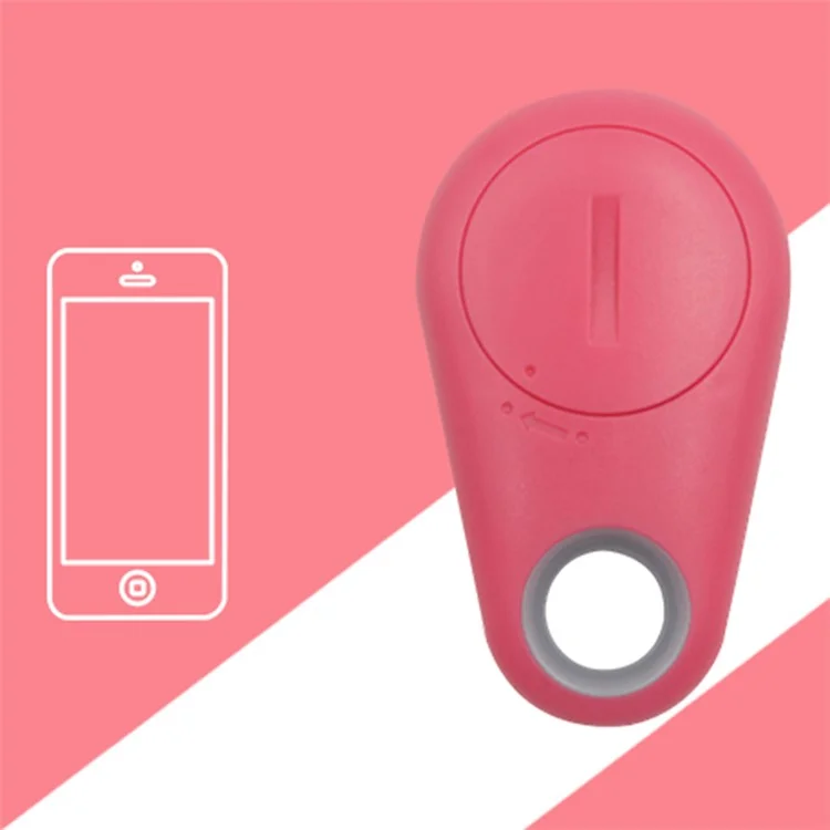 Bluetooth 4.0 Two-way Anti-lost Alarm Mini Smart Tracker Support Photo Taking - Pink