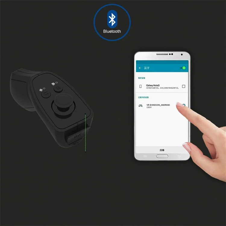 VR SHINECON 2 Wireless Bluetooth Gamepad Remote Controller Support iOS Android