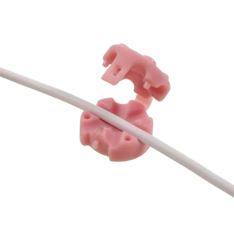 KINGXBAR Daisy Series Authorized Swarovski Magnetic Cable Organizer for 2.5/3/4mm Round Cord - Pink