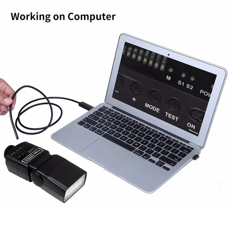 AN99 2M 8mm 6-LED 2.0MP HD 720P Android PC USB Waterproof Endoscope Inspection Video Camera - Black