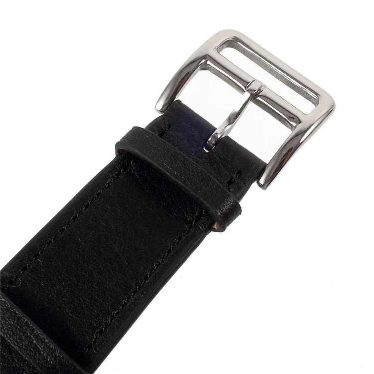 Single Tour Genuine Leather Watch Band for Apple Watch Series 3 Series 1 Series 2 42mm - Black