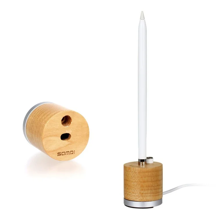 SAMDI Apple Pencil Stand Charger Dock Holder for Apple iPad Pro Pencil - White Birch
