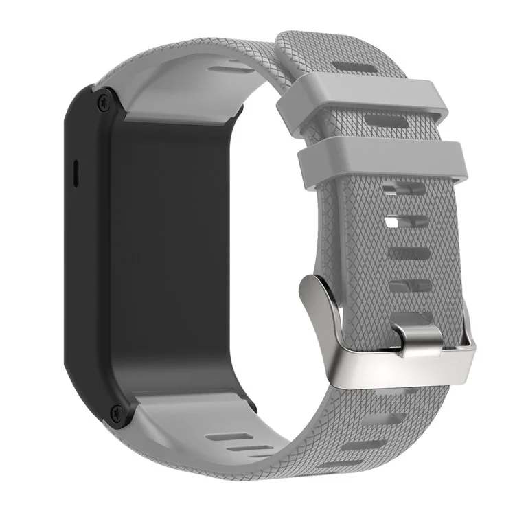 Alça De Banda De Relógio De Silicone Estilo Esporte Para Garmin Vivoactive HR - Cinza