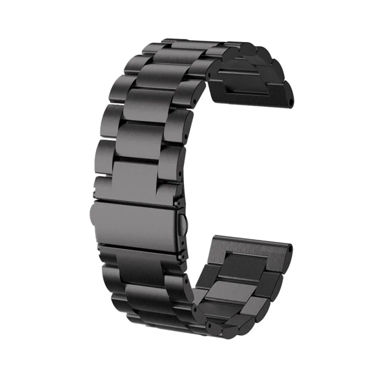 Banda de Reloj de Acero Inoxidable Para Garmin Fenix ​​3. , Reemplazo de Correa de Reloj de Cierre de Plegamiento de Tres Cuentas - Negro