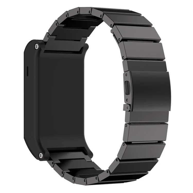 Solid 316 Stainless Steel Chain Watch Band for Garmin Vivoactive HR - Black