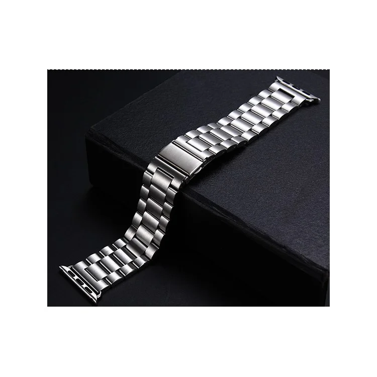 316 Stainless Steel Watch Strap with Lugs Adapters for Apple Watch 38mm Series 1 Series 2 - Silver