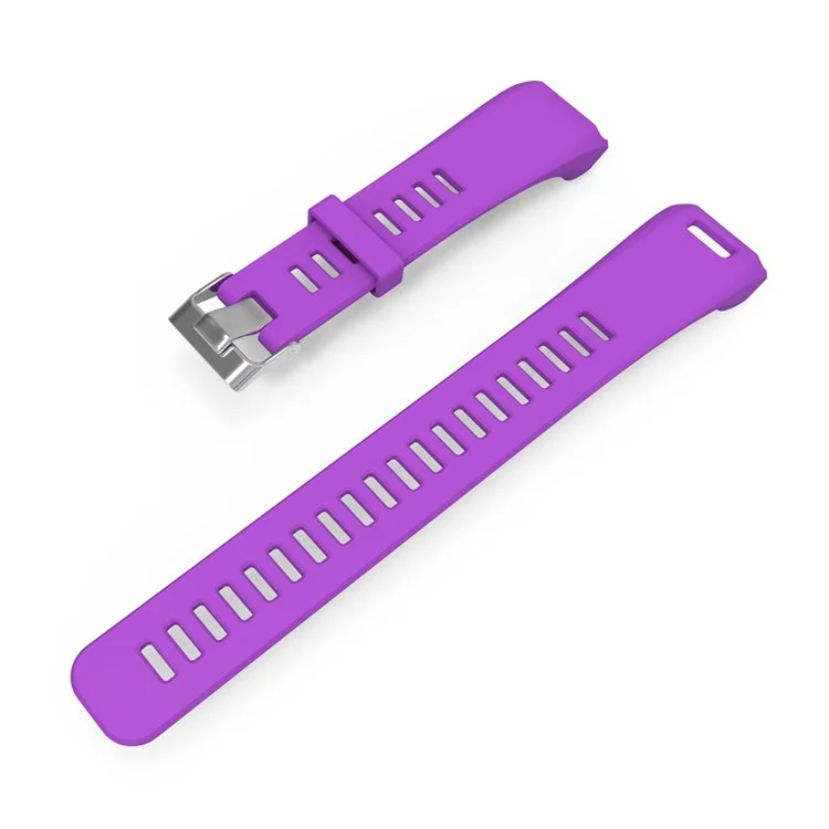 Para Garmin Vivosmart HR 2 Partes de Reemplazo de Correa de la Banda de Relojes de Silicona Con Herramienta - Violeta