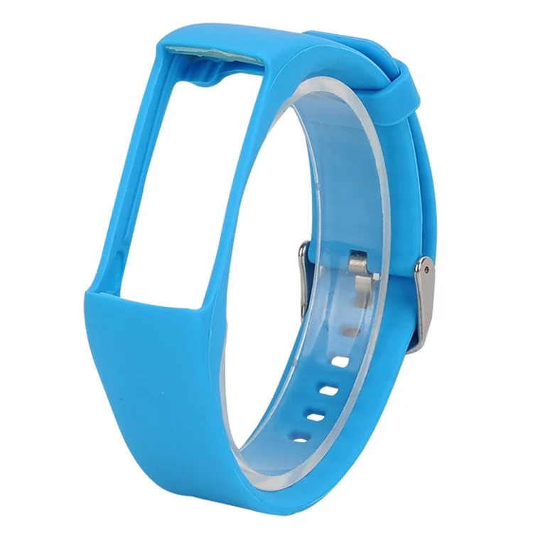 For Polar A360 Soft Silicone Adjustable Watch Band Replacement Wrist Strap - Blue