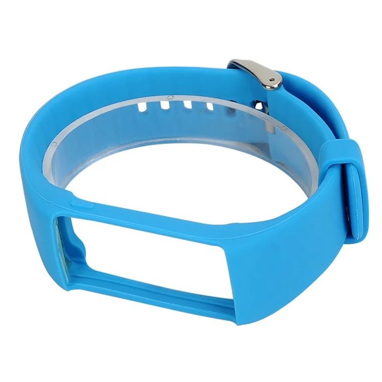 For Polar A360 Soft Silicone Adjustable Watch Band Replacement Wrist Strap - Blue