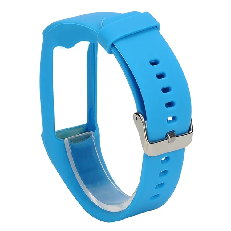 For Polar A360 Soft Silicone Adjustable Watch Band Replacement Wrist Strap - Blue