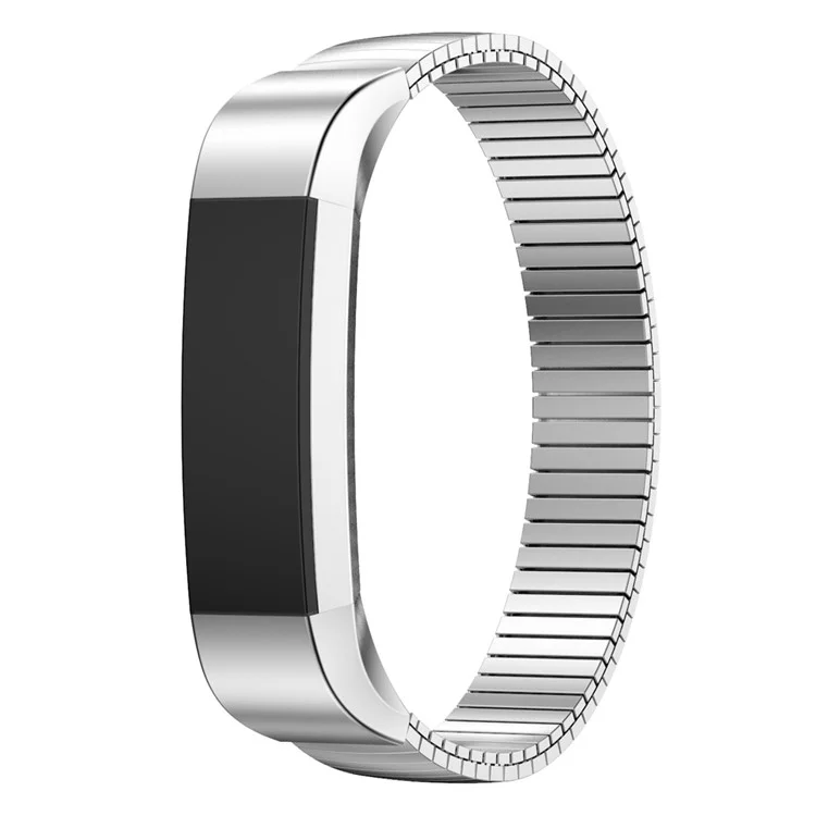 Stainless Steel Elastic Watch Band Strap Replacement for Fitbit Alta - Silver Color