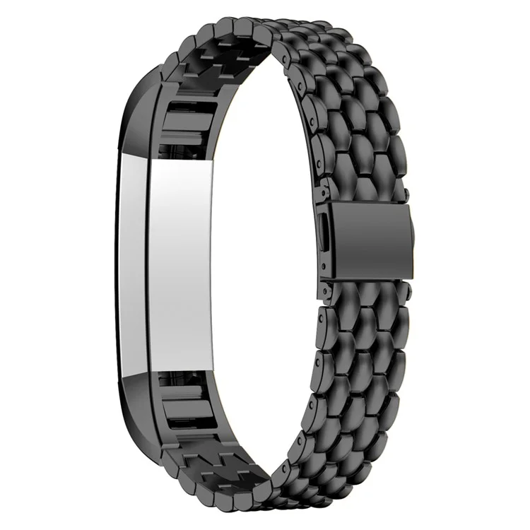 Luxury Stainless Steel Band Strap for Fitbit Alta Fitness Wristband - Black