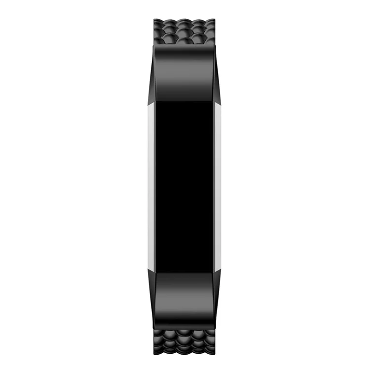 Luxury Stainless Steel Band Strap for Fitbit Alta Fitness Wristband - Black