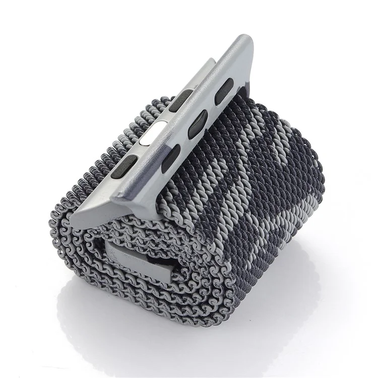 Camouflage Pattern Magnetic Milanese Stainless Steel Watch Band for Apple Watch 42mm Series 3 / 2 / 1 - Grey