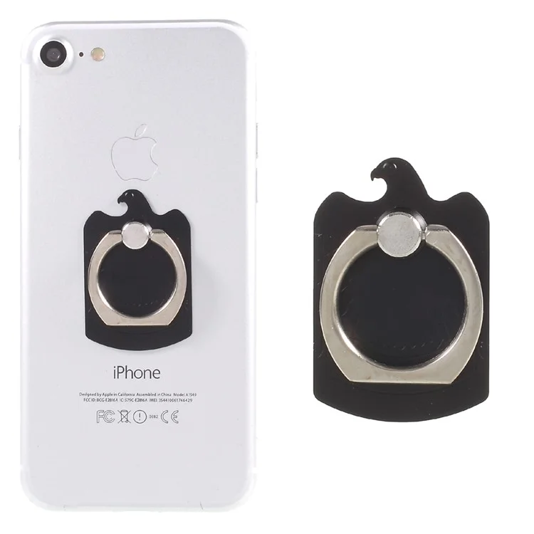 CMZWT CPS-009 Drop-resisting Magnetic Phone Ring Grip Universal Phone Stand - Black