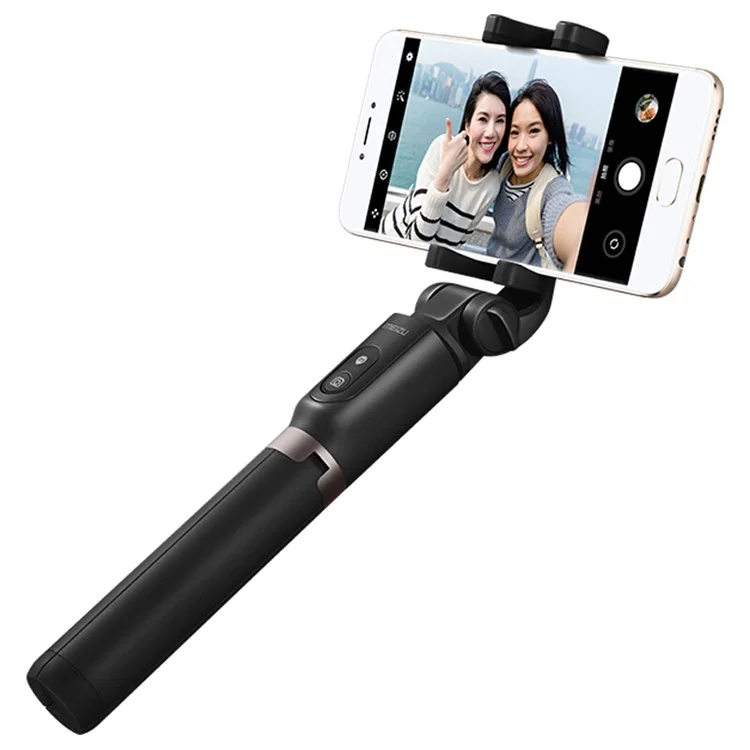 MEIZU Bluetooth Remote Control Selfie Stick Tripod for iPhone Samsung - Black