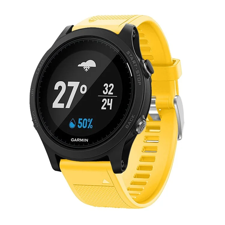 Grande Mumbus Sub Soft Silicone Canda Con Perchle Perchle Per Garmin Freerunner 935 - Giallo