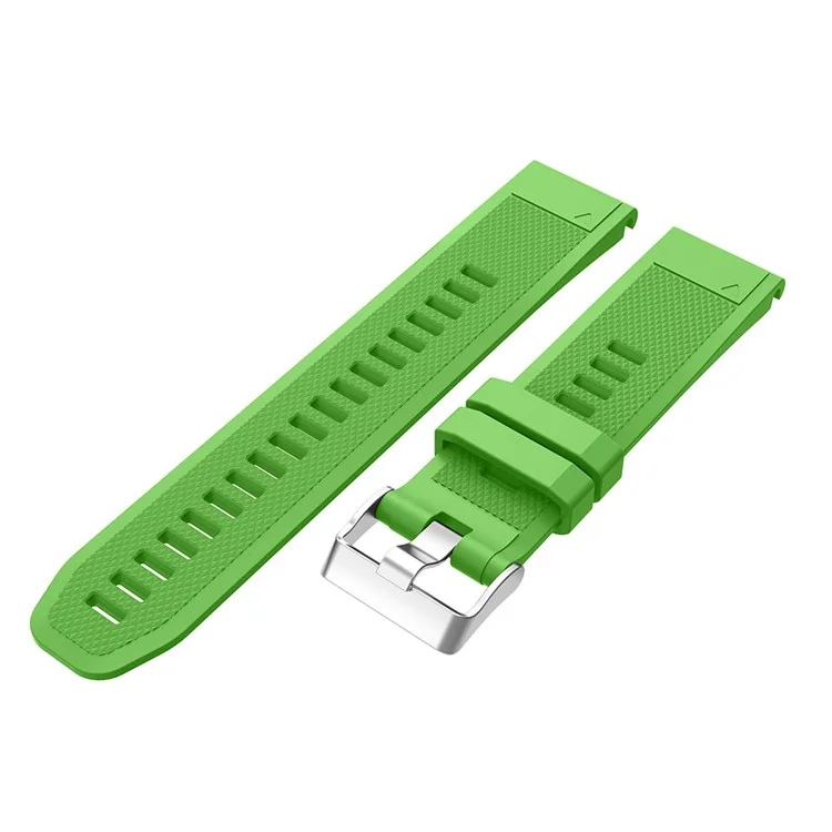 Rhombus Texture Pin Boucle Silicone Watch Strap Pour Garmin Forerunner 935 - Vert