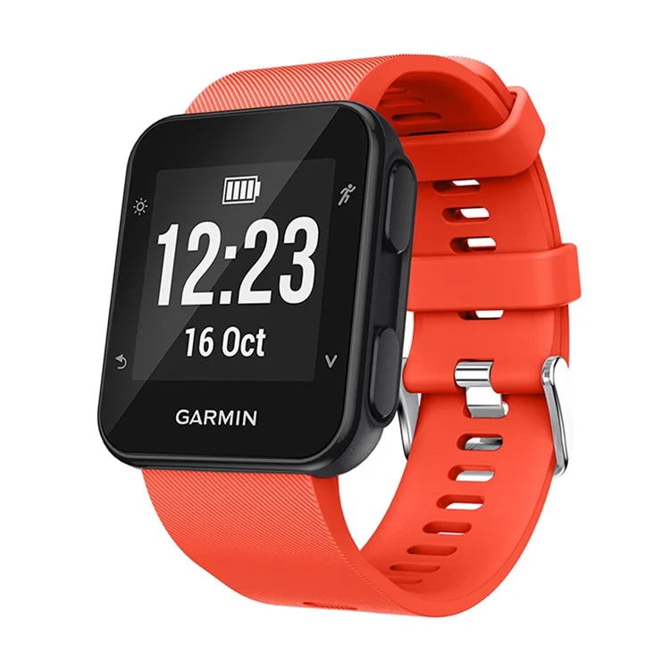 Flexibler Silikon -uhren -band -ersatz Für Garmin Forerunner 35 - Orange