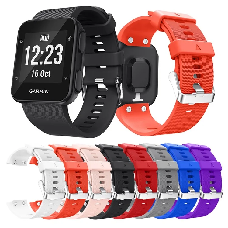 Für Garmin Forerunner 35 Silikonarmband mit Dornschließe - Orange