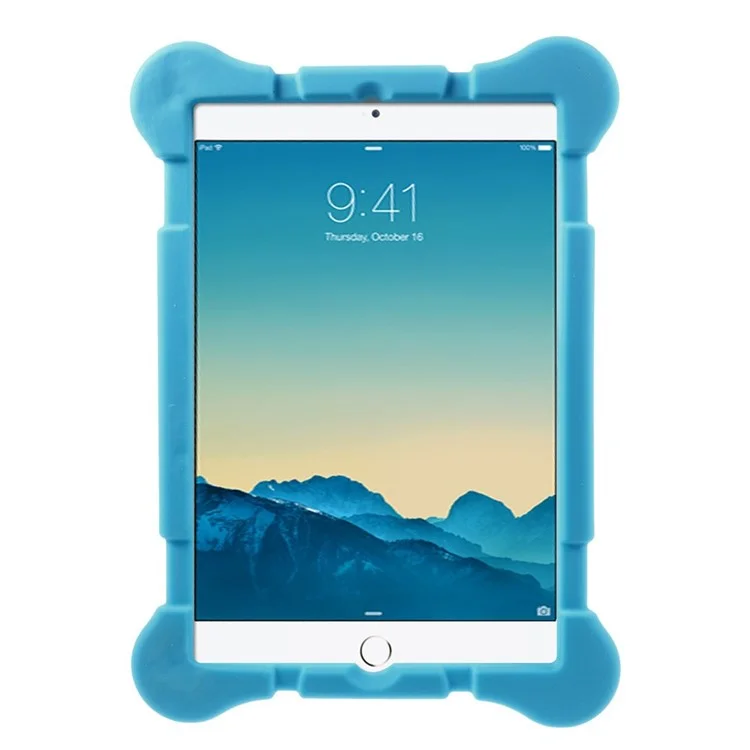 Raised Dots Shock-proof Silicone Case Cover for iPad Mini / Mini 2 / Mini 3 - Blue