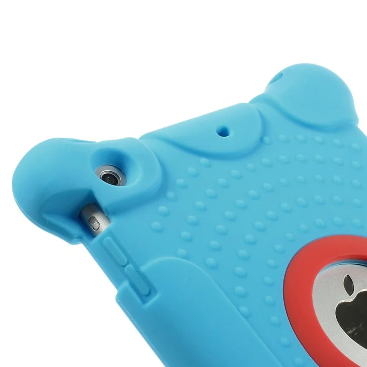 Raised Dots Shock-proof Silicone Case Cover for iPad Mini / Mini 2 / Mini 3 - Blue