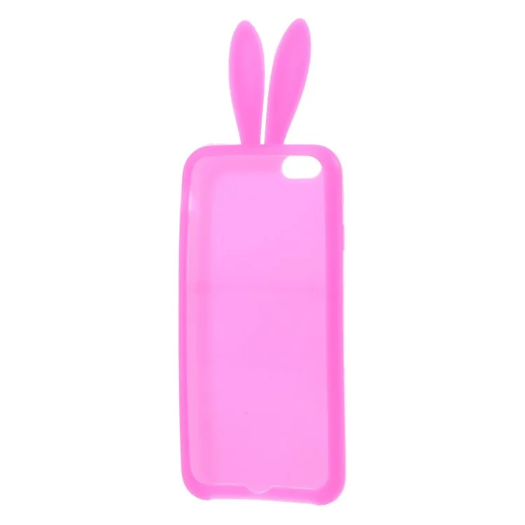 Rabbit Ears Soft Silicone Gel Case for iPhone 6 / 6s 4.7 Inch - Rose