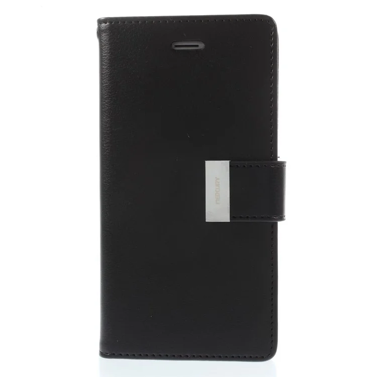 Mercury GOOSPERY Rich Diary Wallet Leather Case for iPhone 6s 6 4.7 inch - Black