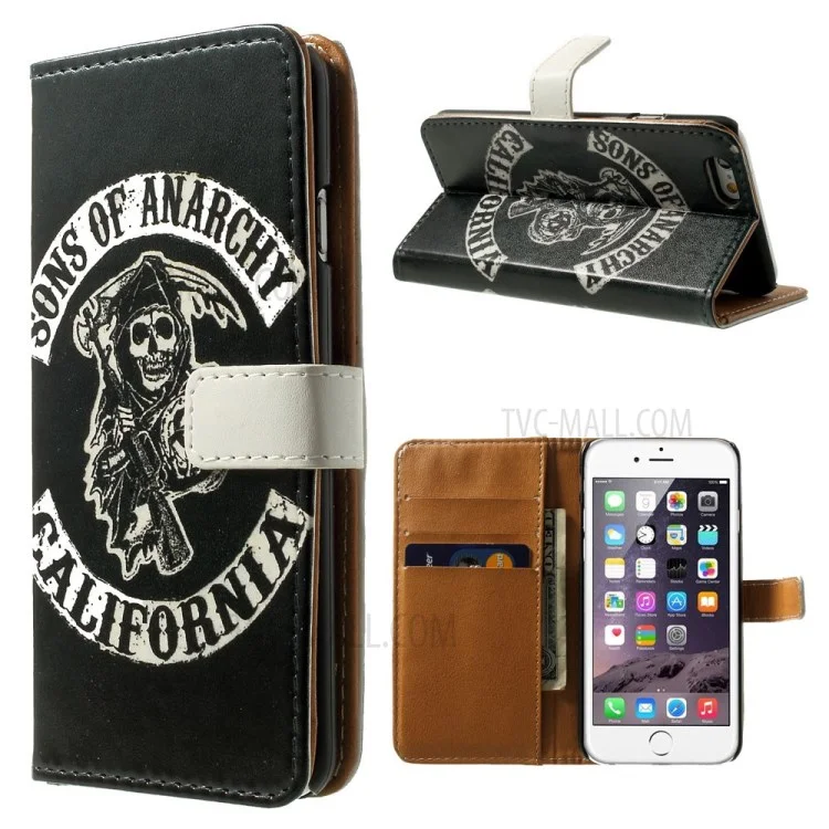 Quote Sons of Anarchy California Wallet Stand Leather Case for iPhone 6 / 6s 4.7 inch