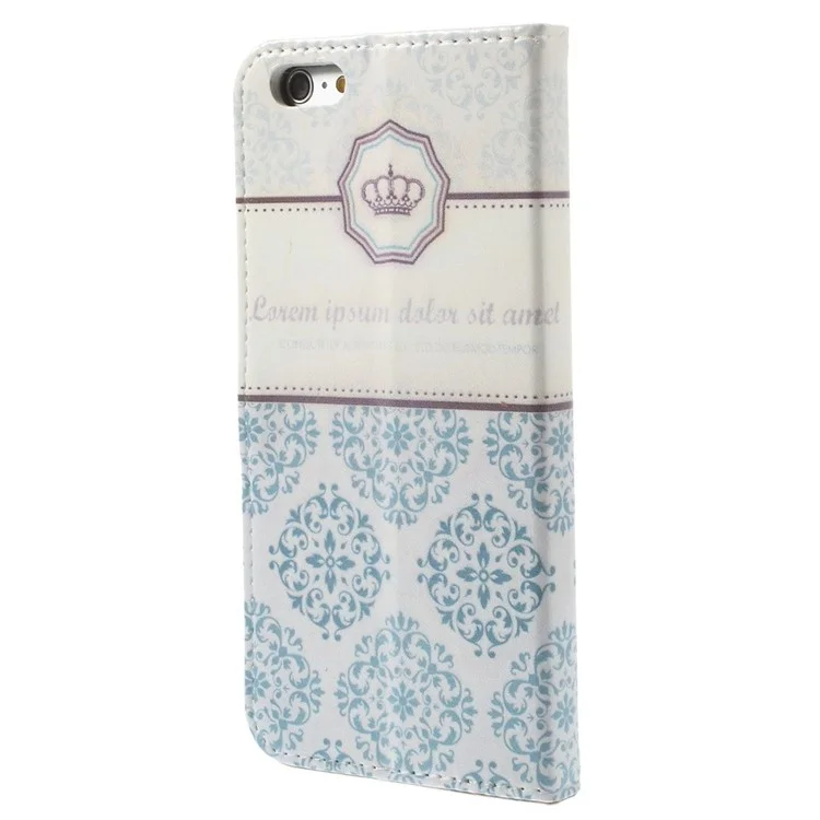 Crown & Mandala Wallet Stand Leather Case for iPhone 6 Plus / 6s Plus 5.5 inch