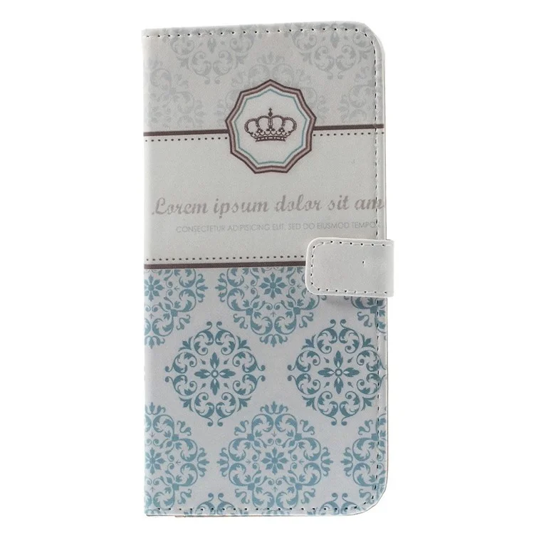 Crown & Mandala Wallet Stand Leather Case for iPhone 6 Plus / 6s Plus 5.5 inch