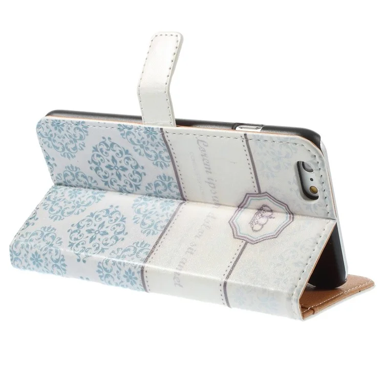 Crown & Mandala Wallet Stand Leather Case for iPhone 6 Plus / 6s Plus 5.5 inch