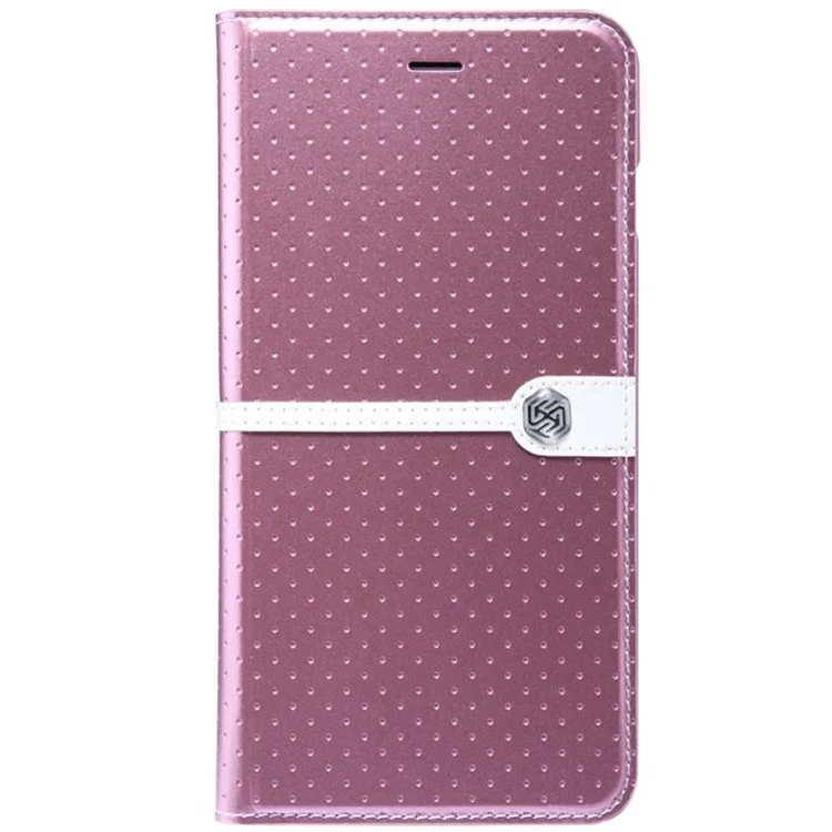 NILLKIN Ice Series Wave Point Leather Cover w/ Stand for iPhone 6 Plus - Pink