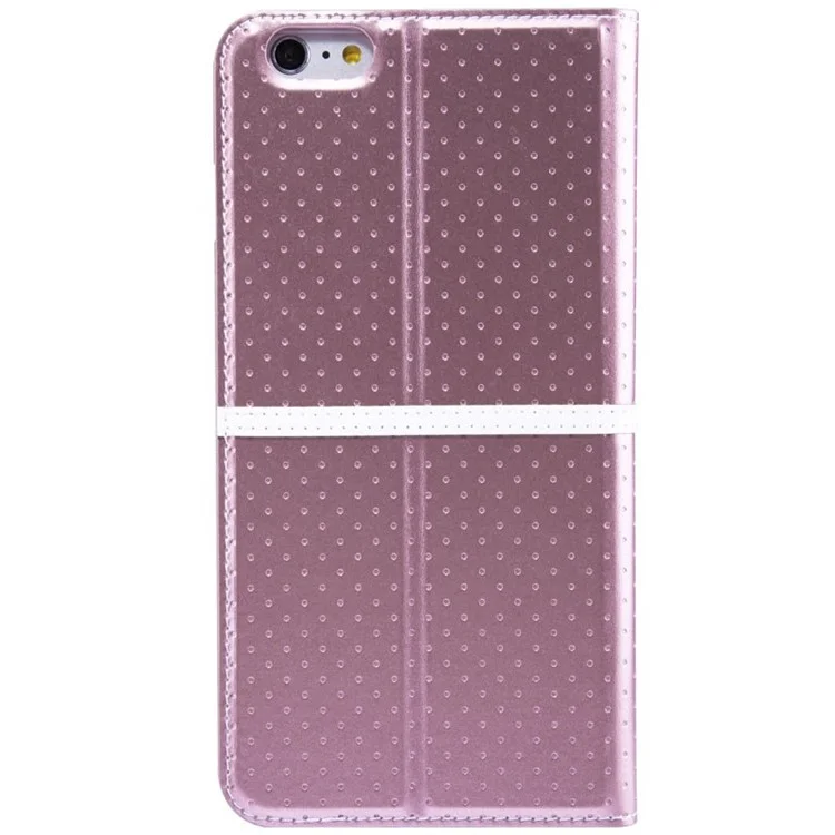 NILLKIN Ice Series Wave Point Leather Cover w/ Stand for iPhone 6 Plus - Pink