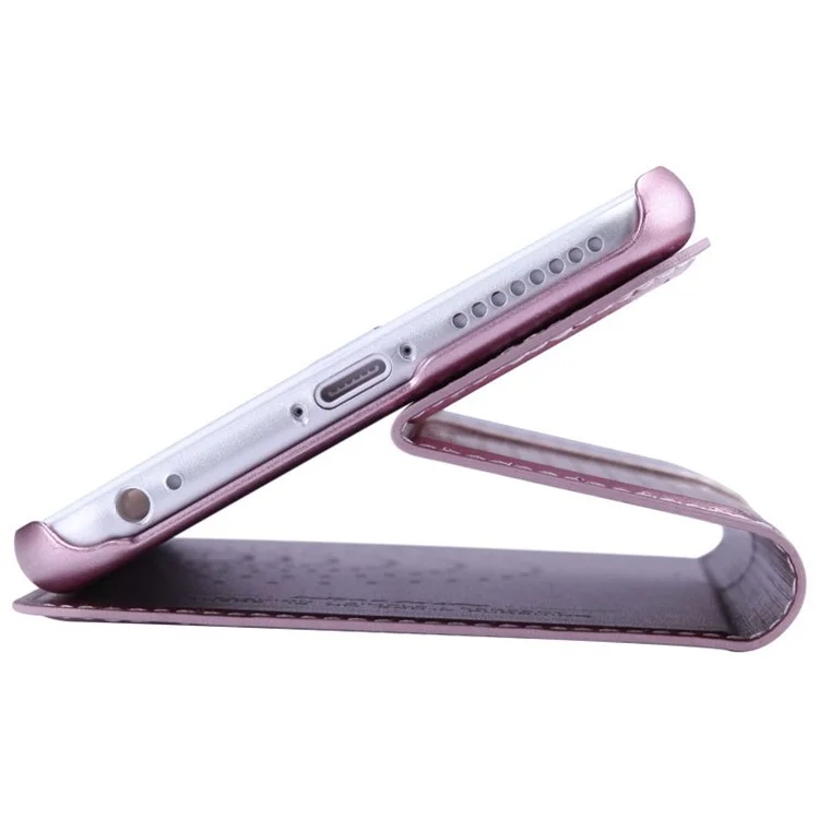NILLKIN Ice Series Wave Point Leather Cover w/ Stand for iPhone 6 Plus - Pink