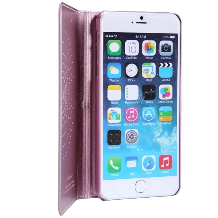 NILLKIN Ice Series Wave Point Leather Cover w/ Stand for iPhone 6 Plus - Pink