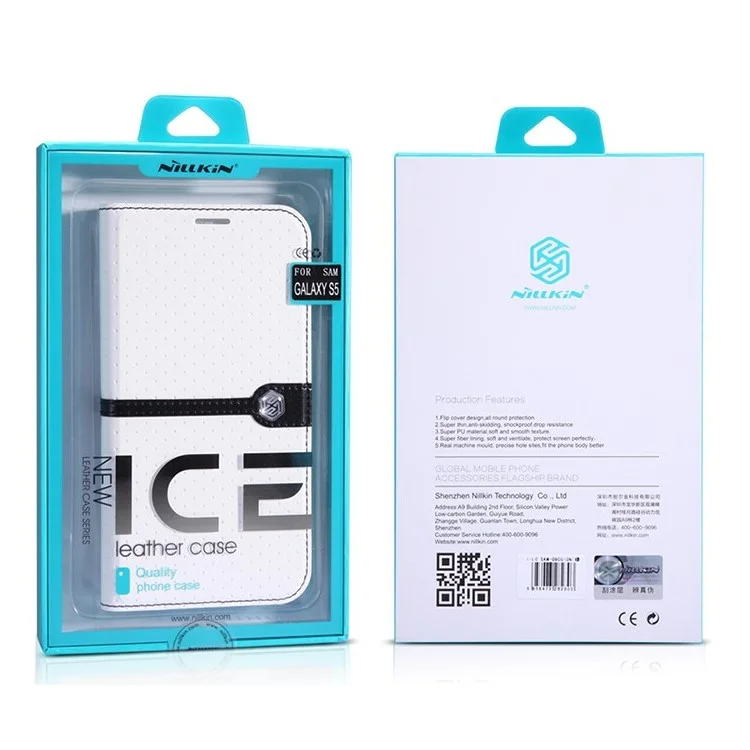 NILLKIN Ice Series Wave Point Leather Cover w/ Stand for iPhone 6 Plus - Pink