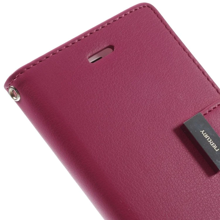 Mercury GOOSPERY Rich Diary Wallet Leather Cover for iPhone 6 Plus / 6s Plus - Rose