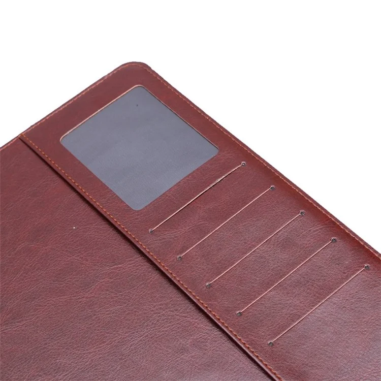 Leopard Texture Wallet Style Smart Leather Cover with Stand for iPad Air 2 - Brown