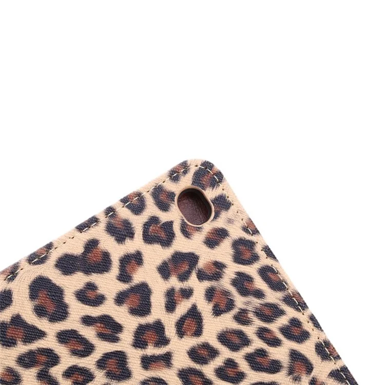 Leopard Texture Wallet Style Smart Leather Cover with Stand for iPad Air 2 - Brown