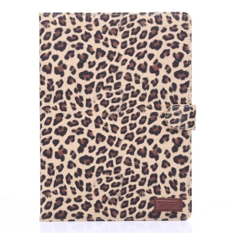 Leopard Texture Wallet Style Smart Leather Cover with Stand for iPad Air 2 - Brown